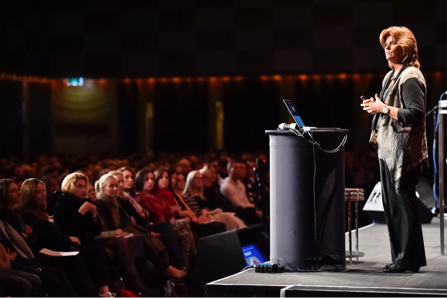 Nora on stage in Sydney