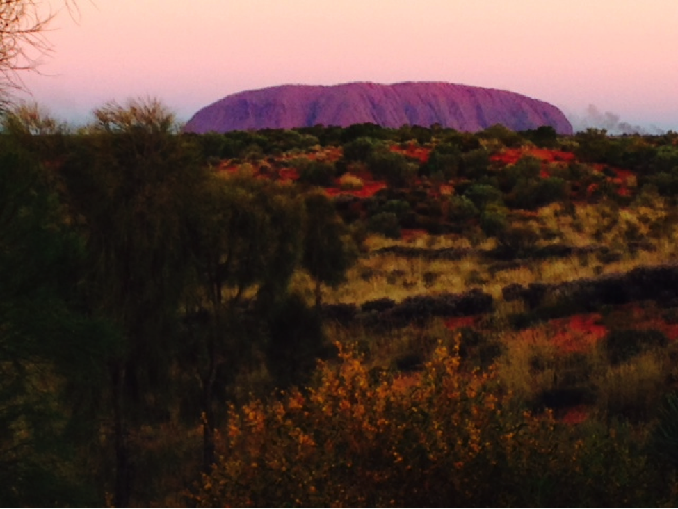 Sunset at Uluru